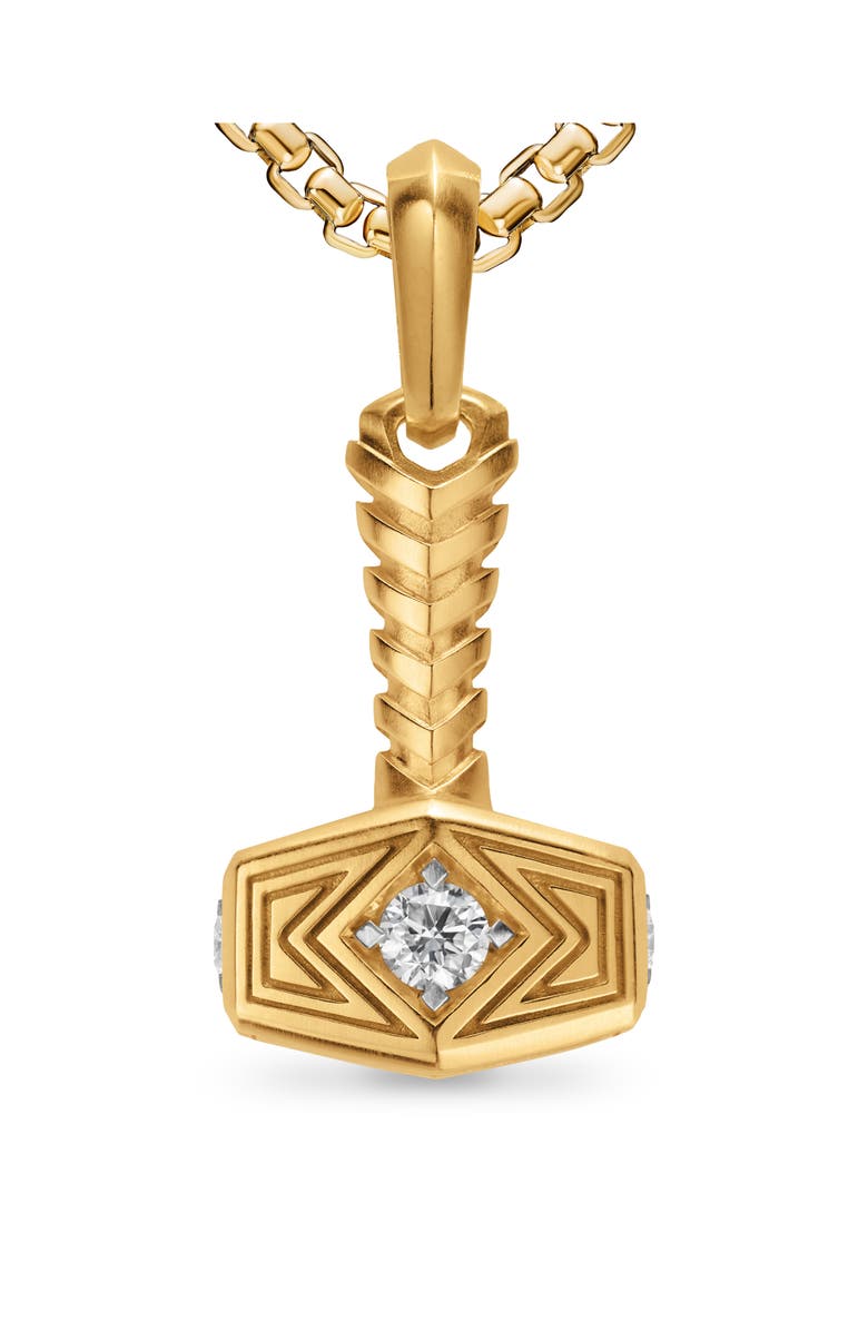 David Yurman Thor Hammer Amulet, Alternate, color, Gold