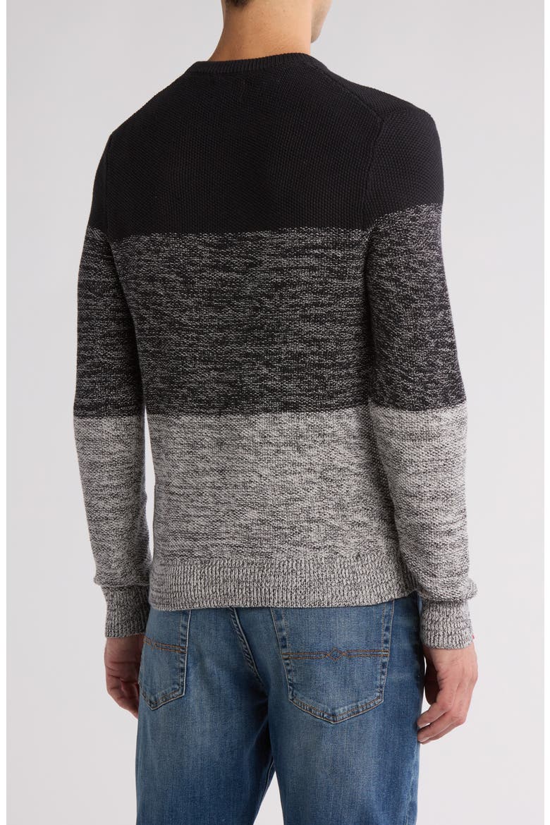 Space Dye Crewneck Sweater, Alternate, color, BLACK
