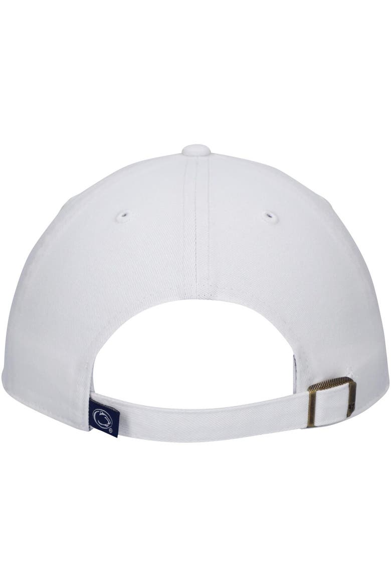 Men's '47 White Penn State Nittany Lions Clean Up Logo Adjustable Hat, Alternate, color, White