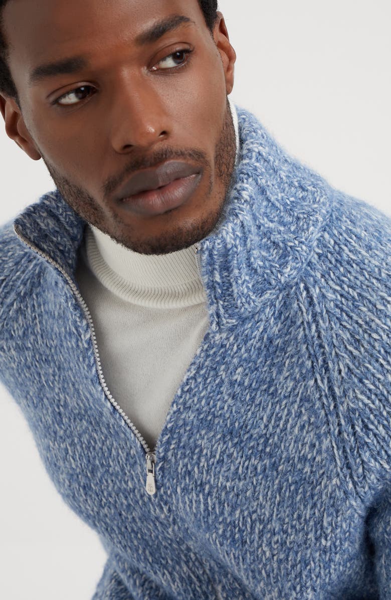 Brunello Cucinelli Chiné cardigan, Alternate, color, 