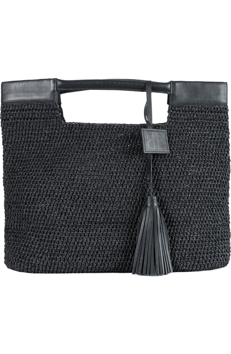 Forever & Always Shoes Gabriella Hand Woven Shoulder Bag with Leather Straps, Main, color,