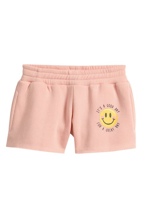 Kids' Island Peach Burnout Pull-On Shorts (Big Kid)