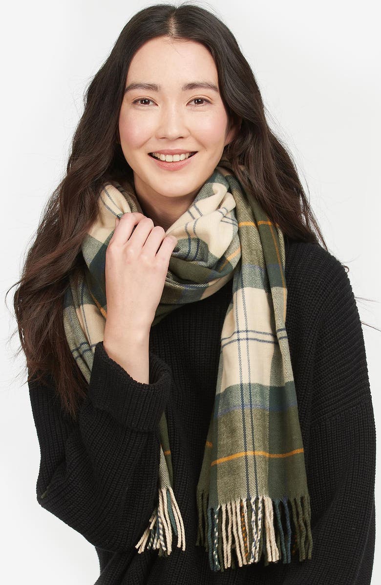 Barbour Hailes Tartan Scarf, Alternate, color, 