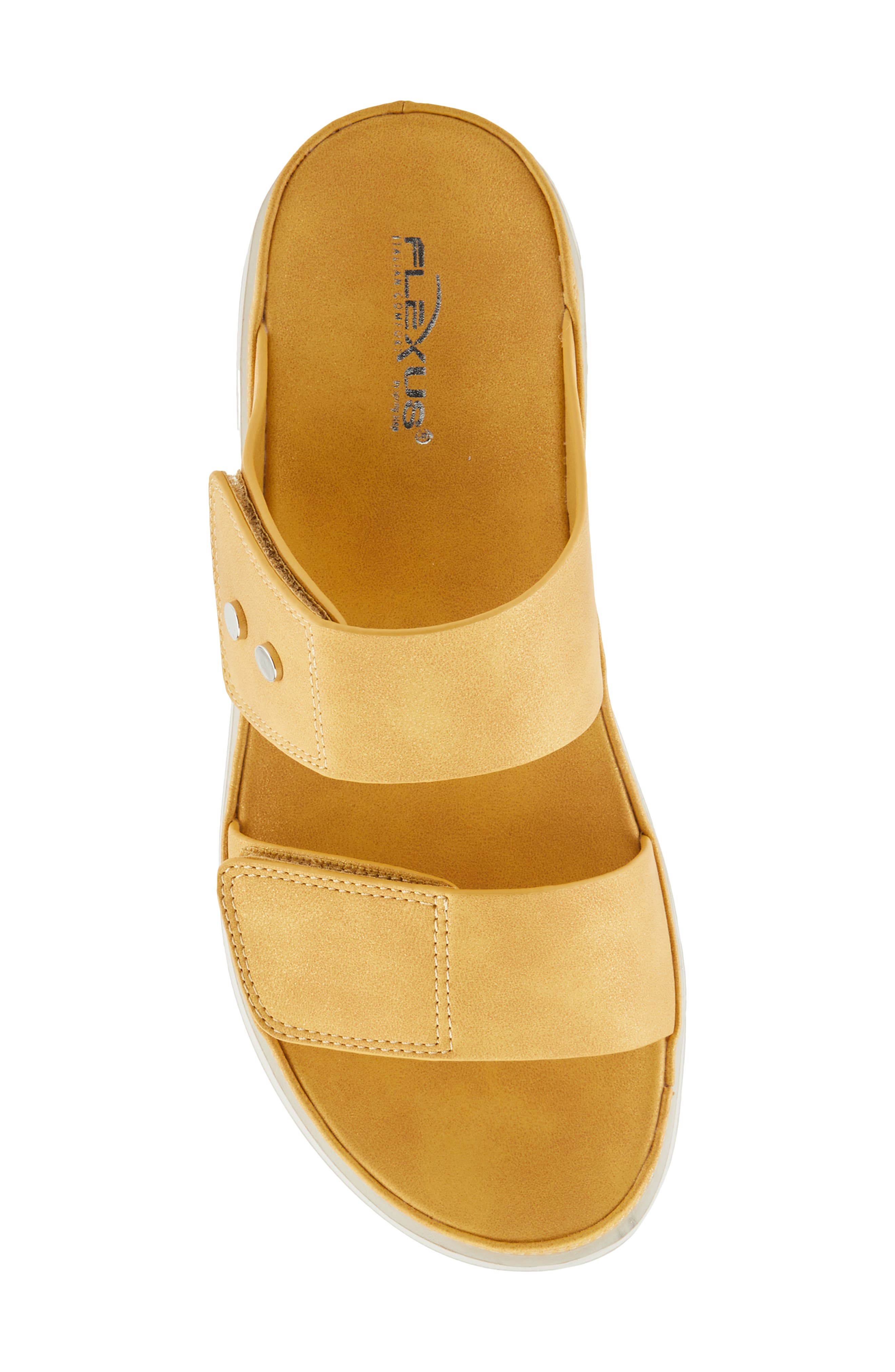 Flexus by Spring Step Buttony Platform Wedge Slide Sandal, Alternate, color, 