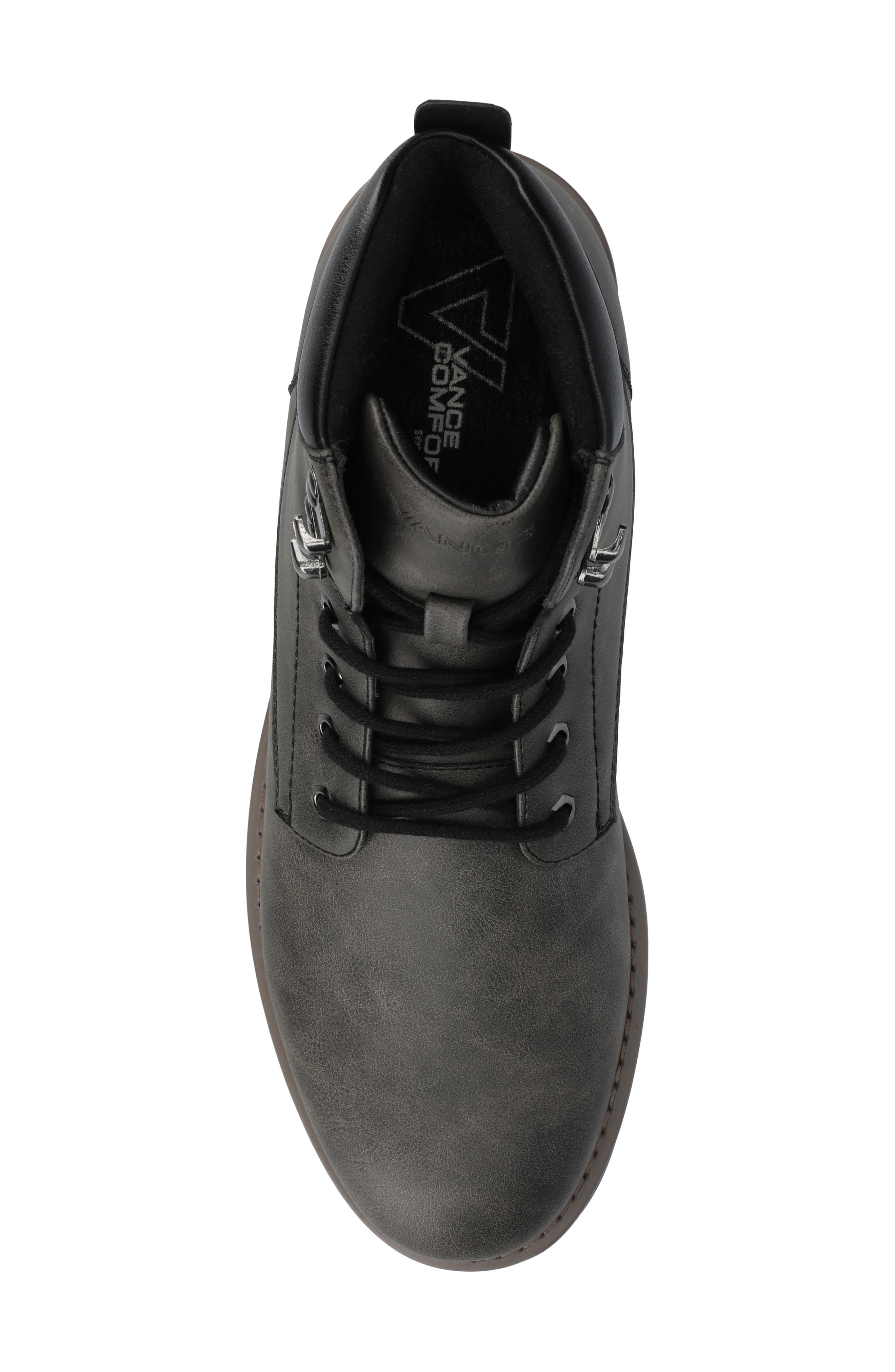 VANCE CO Rogue Lace-Up Boot, Alternate, color, Charcoal