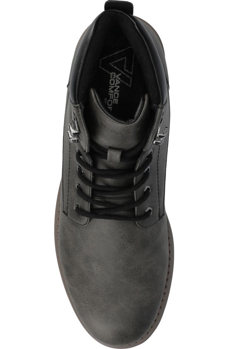 VANCE CO Rogue Lace-Up Boot, Alternate, color, Charcoal