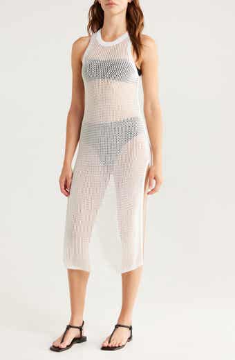 Nordstrom Sheer Open Knit Cover-Up Dress