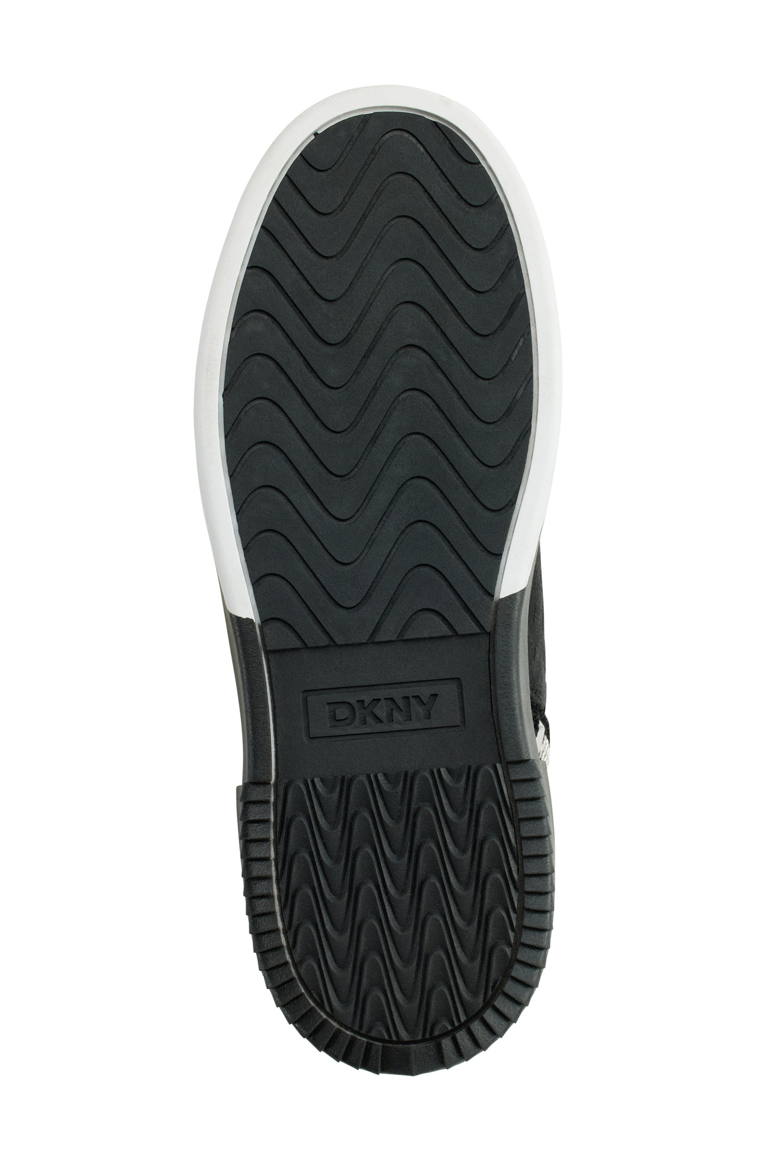 DKNY Bitsy High Top Platform Sneaker, Alternate, color, 005 - Black/ White