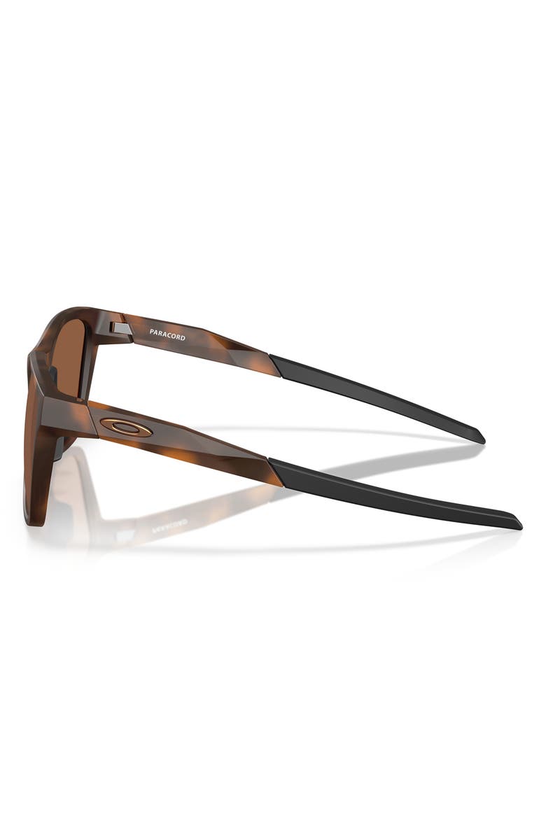 Oakley 57mm Prizm<sup>™</sup> Polarized Square Sunglasses, Alternate, color, Brown Tortoise