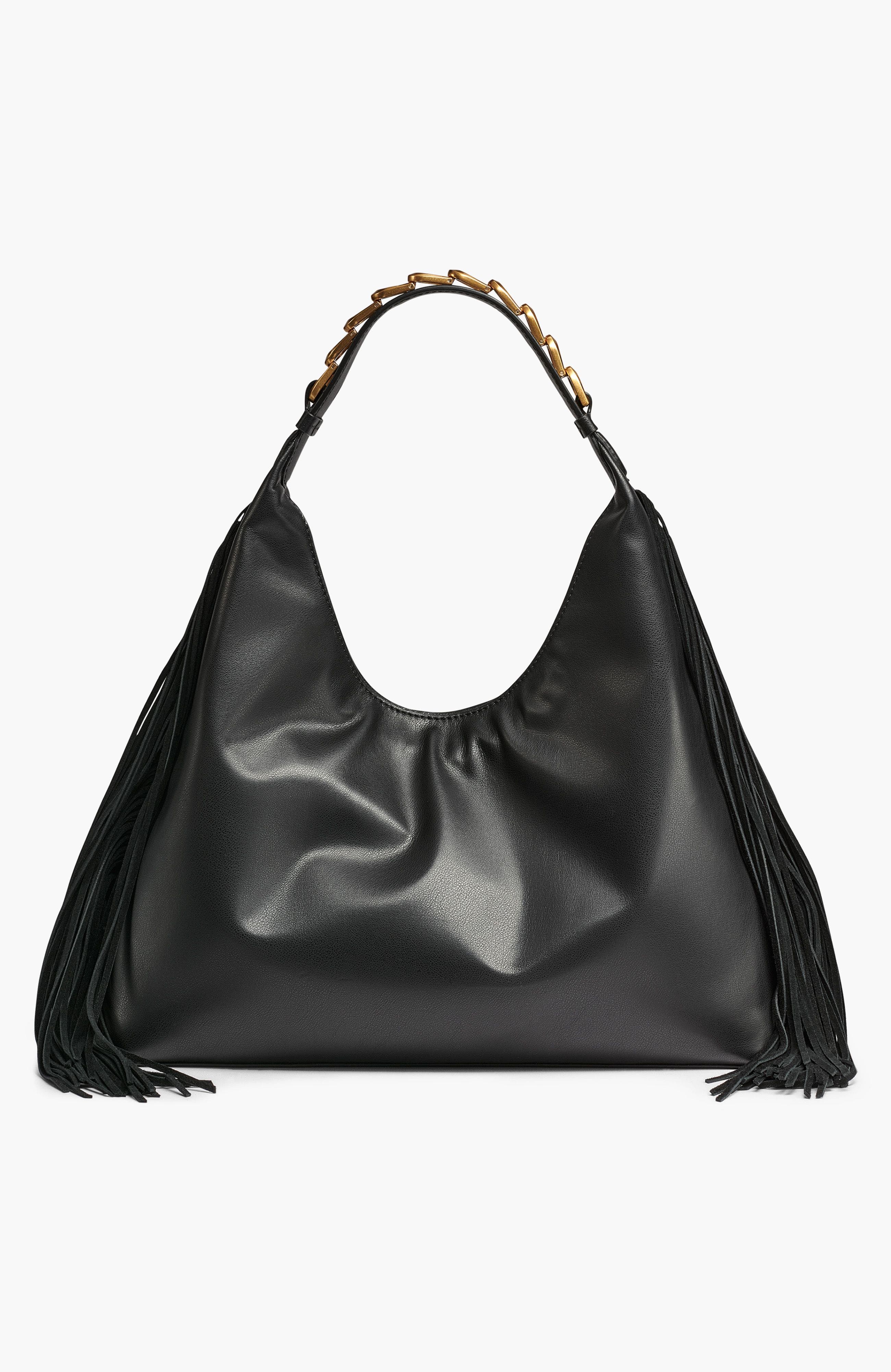 Donna Karan New York Belmore Fringe Small Shoulder, Alternate, color, 