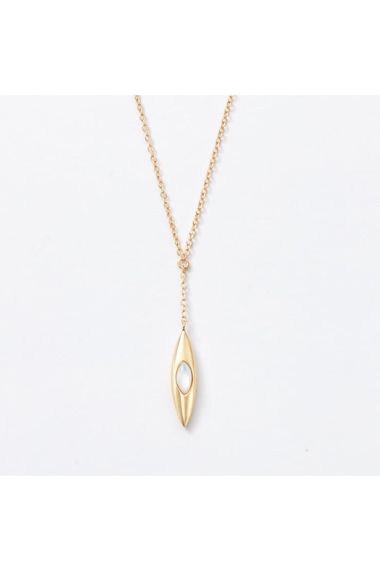 Iris Double Sided Floating Pendant Necklace, Main, color, Gold