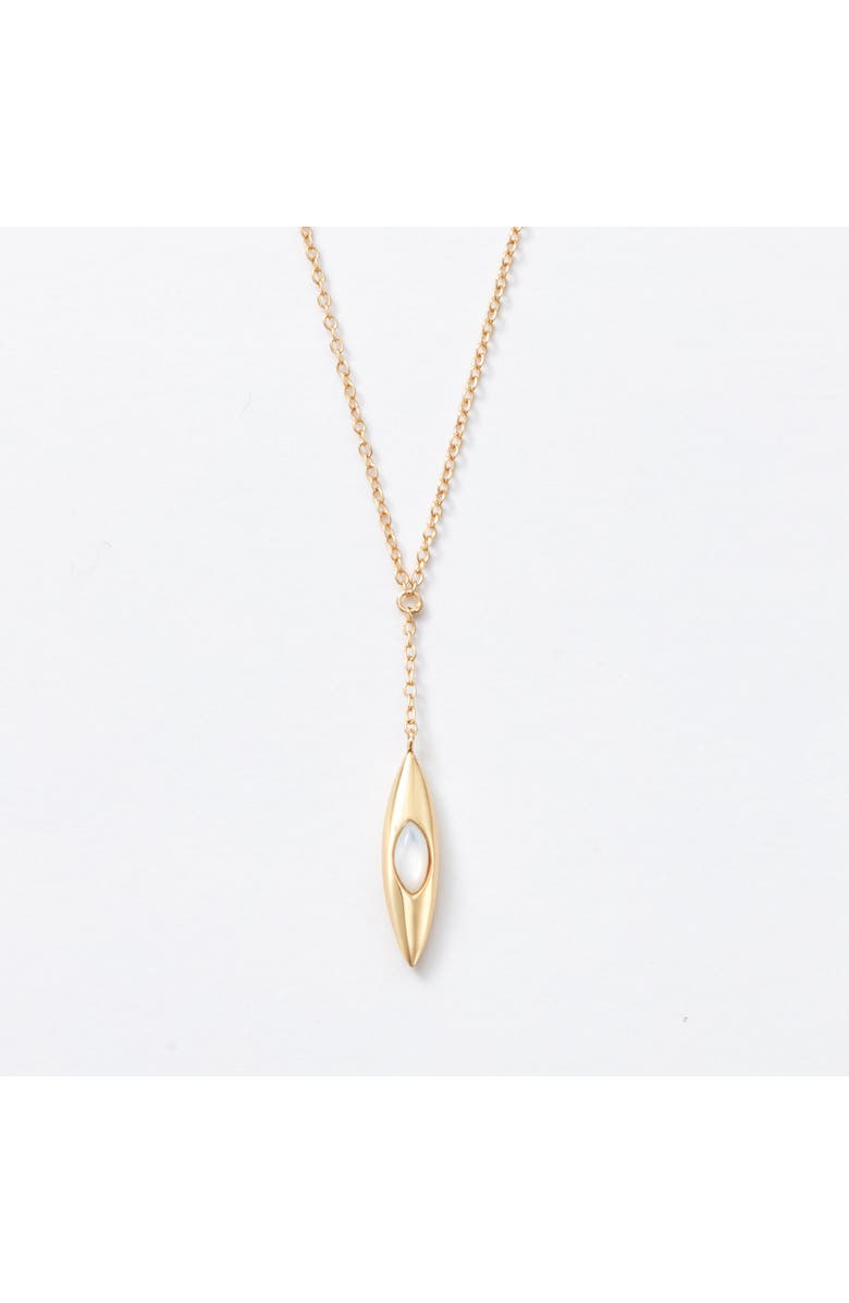 Sara Patino Iris Double Sided Floating Pendant Necklace, Main, color, Gold