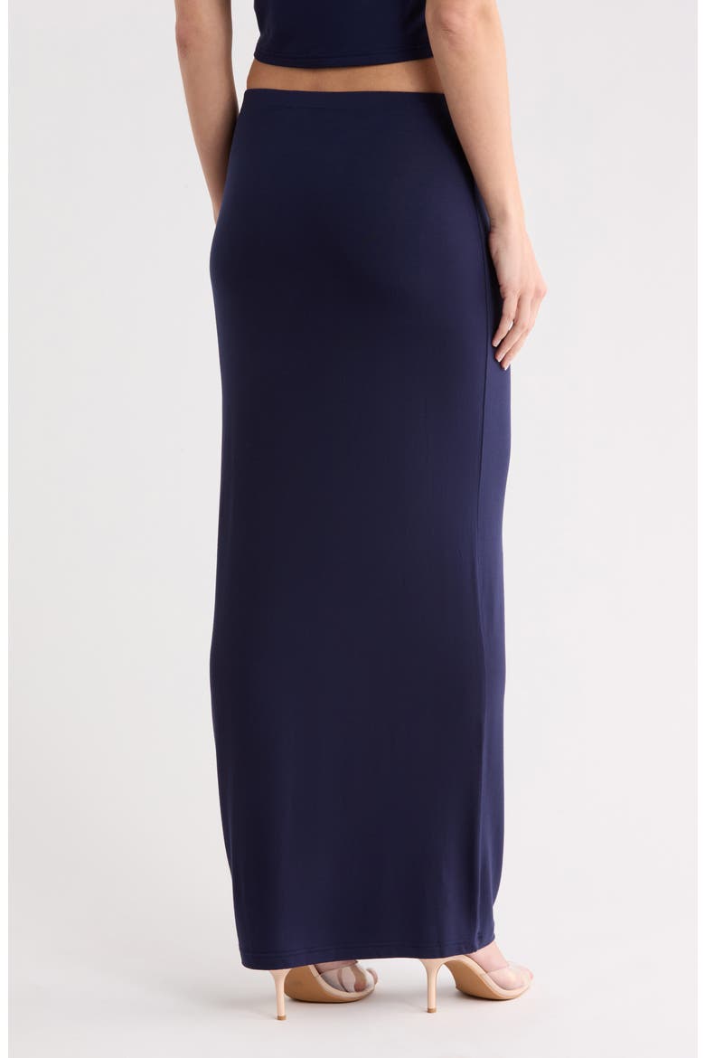 Ruched Jersey Maxi Skirt, Alternate, color, HORIZON INK