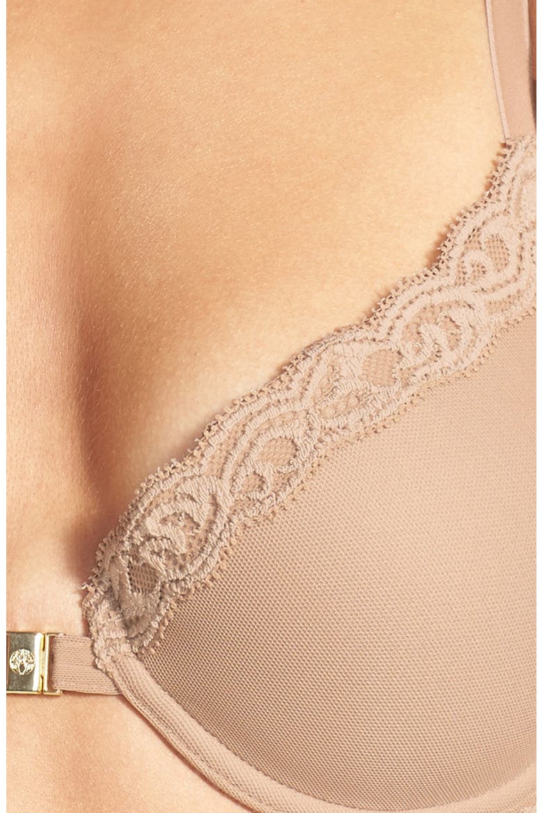 Feathers T-Back Bra, Alternate, color, CAFE