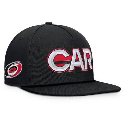 Men's Fanatics Black Carolina Hurricanes Authentic Pro Rink Team Code Snapback Hat