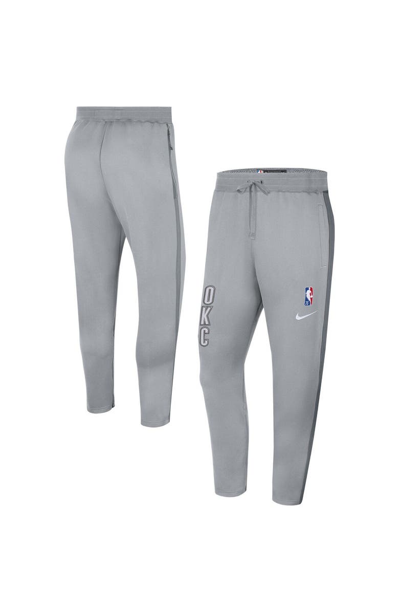 Nike Men's Nike Gray Oklahoma City Thunder 2021/22 City Edition Showtime Performance Pants, Main, color,