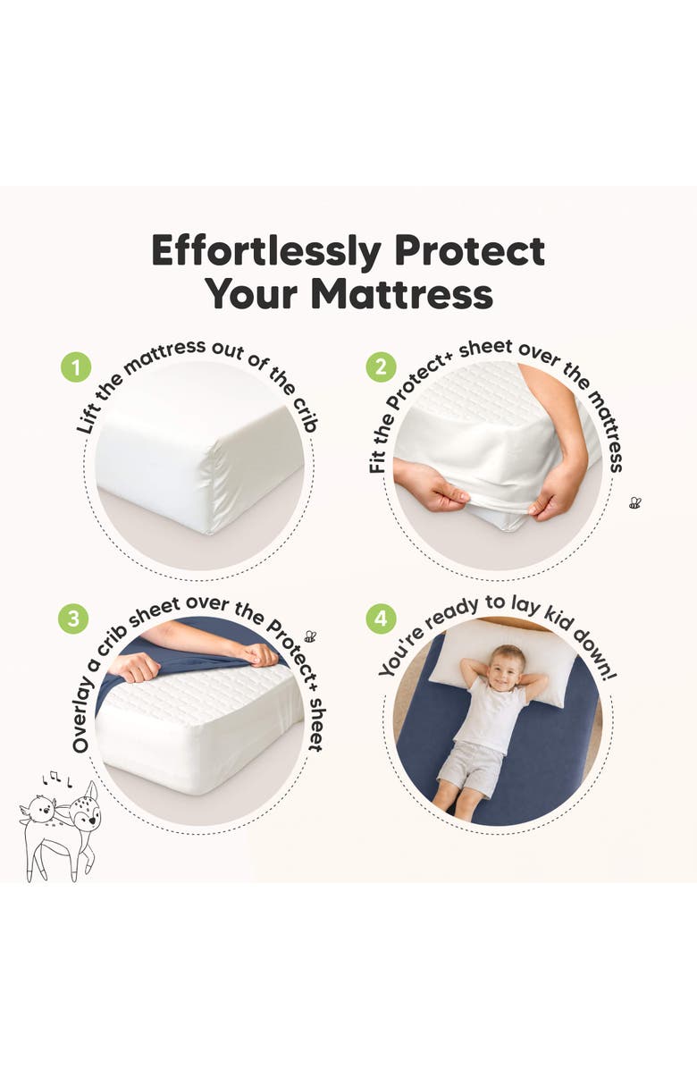 KeaBabies 1-Pack Mavy Protect+ Waterproof Twin Mattress Protectors, Alternate, color, Soft White