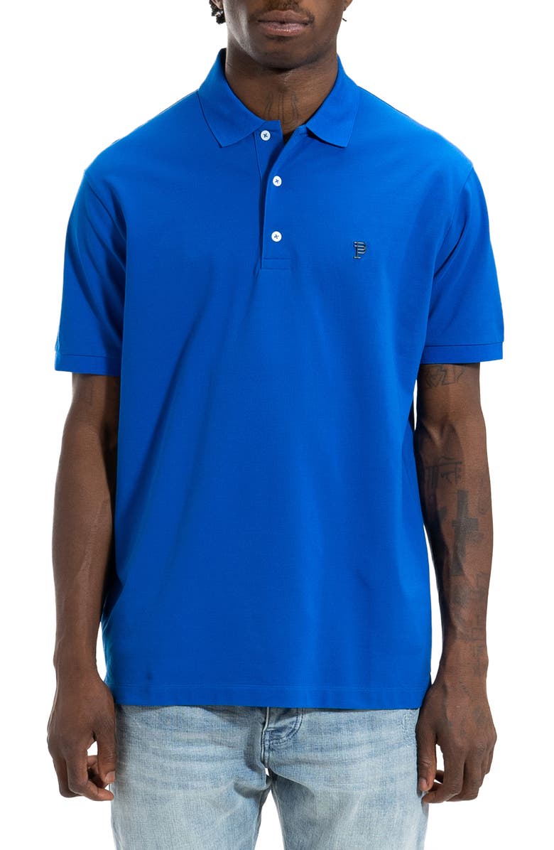 PURPLE BRAND Stretch Cotton Piqué Knit Polo, Main, color, 
