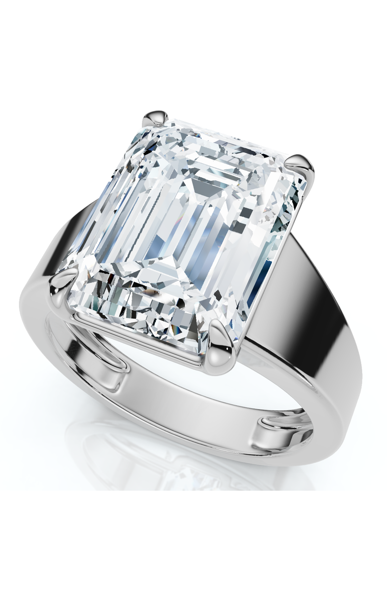 Bliss Diamond Certified 6Ct Emerald Cut Stephanie Diamond Engagement Ring 14k Gold Lab Grown, Alternate, color, 14K White Gold