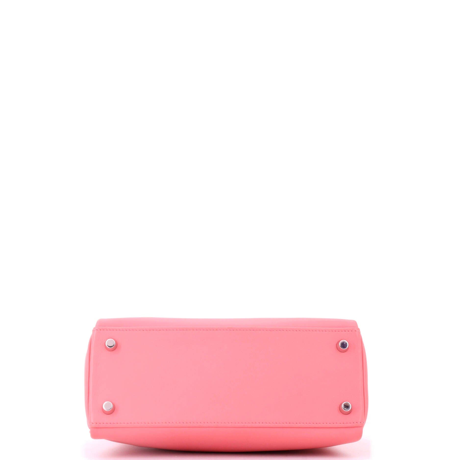 Pre-Owned Hermes Kelly Handbag Pink Swift with Palladium Hardware 25, Alternate, color, Rose D'ete