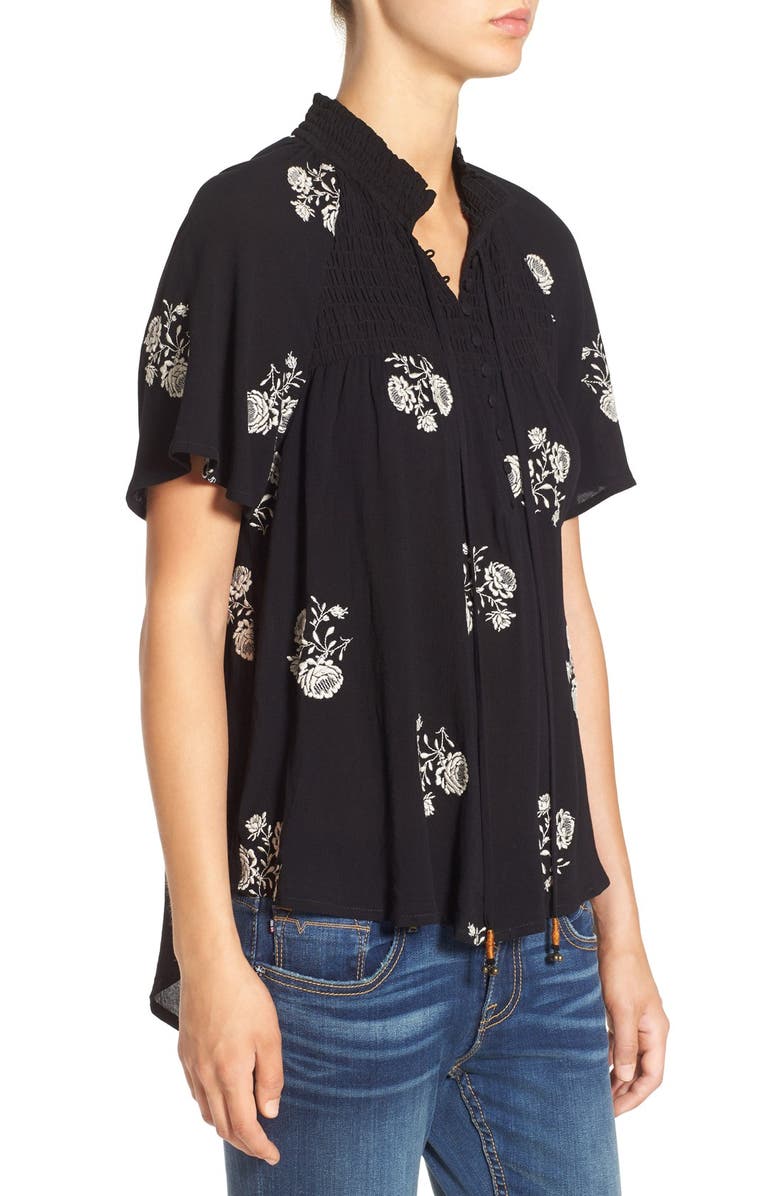 Chloe & Katie Embroidered Woven Top, Alternate, color,