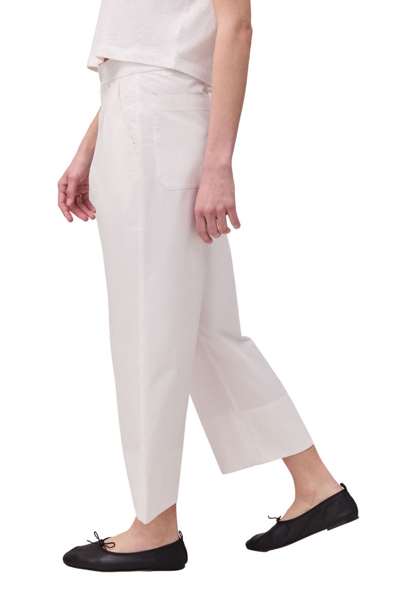 Cotton Poplin Street Pant, Alternate, color, Coconut Milk