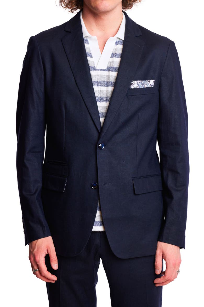 Dover Slim Fit Sport Coat, Main, color, NAVY LINEN