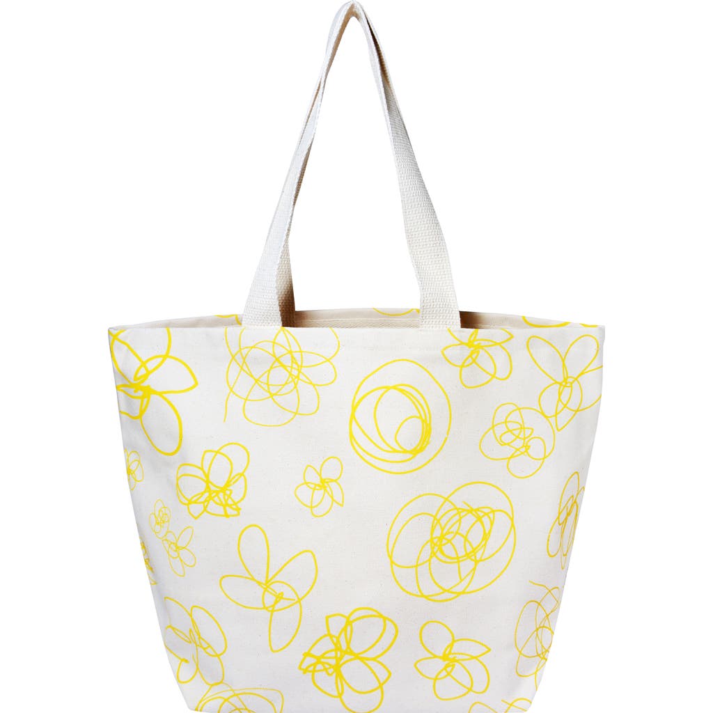 Dance Happy Fiona Wide Tote Bag In Sunshine Yellow