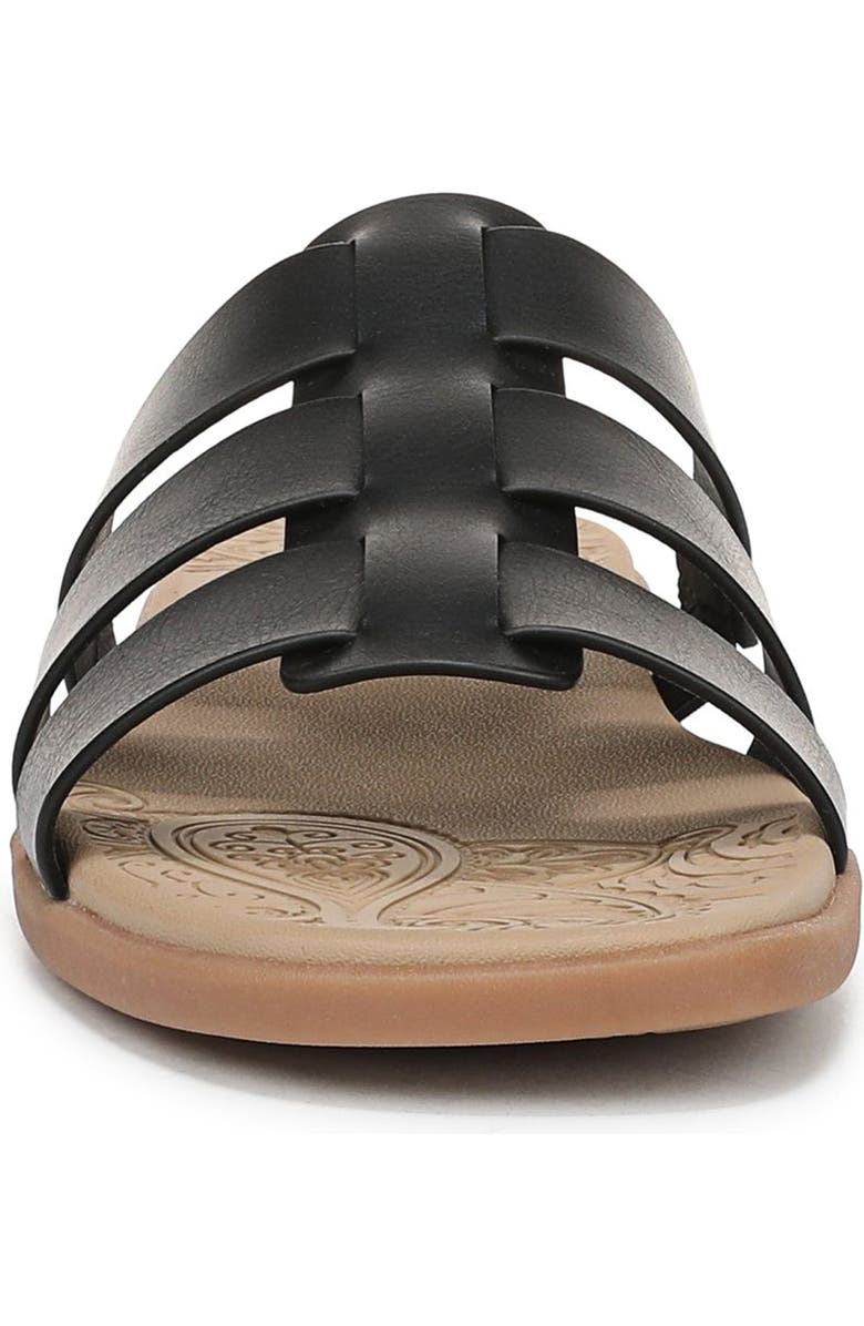 Blowfish Malibu Jellyfish Slide Sandal, Alternate, color, Black Faux Leather