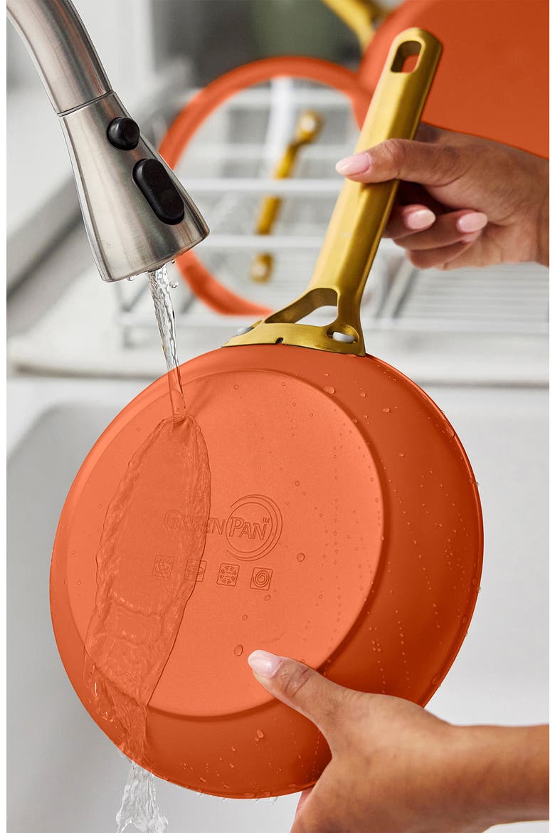 Reserve Pro 10-Piece Ceramic Nonstick Cookware Set, Alternate, color, FALL HARVEST