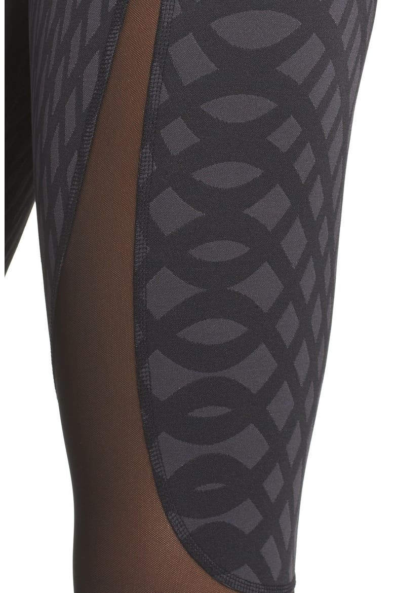 'Motion' Leggings, Alternate, color, BLACK ARCHES/ BLACKDNU
