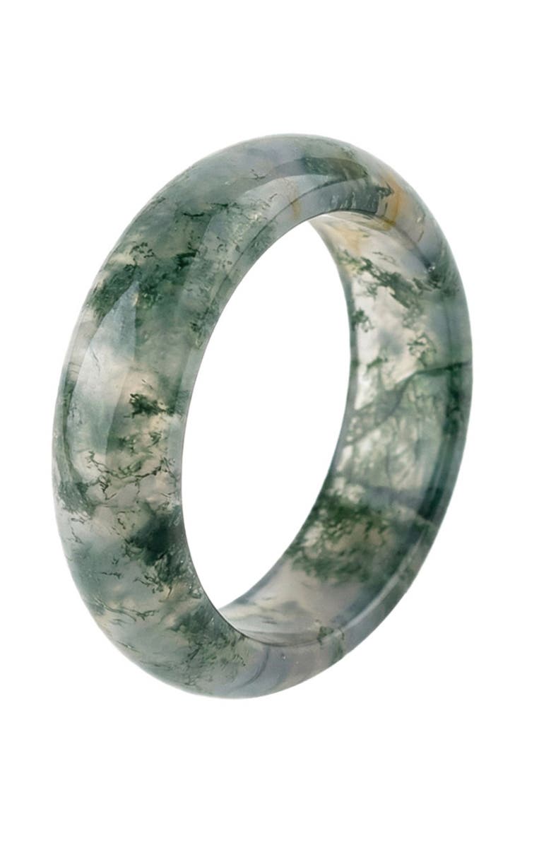 seree Seaweed  Green jade stone ring, Main, color, Green