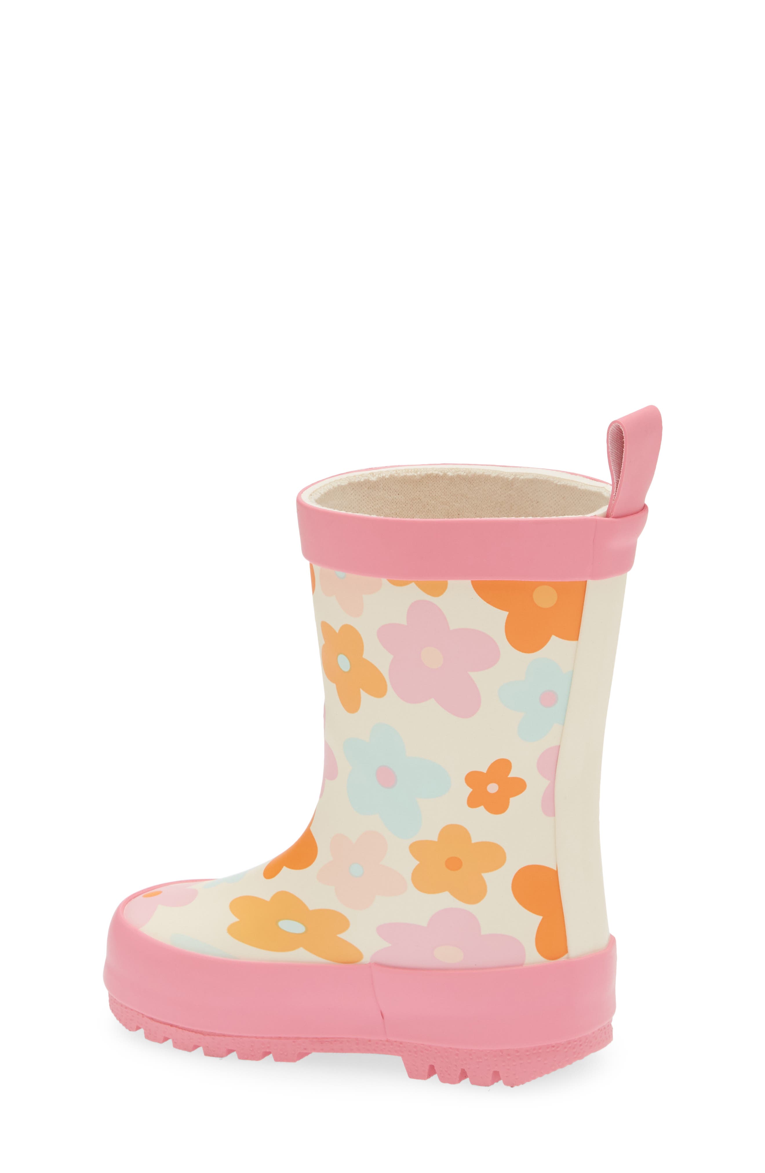 Harper Canyon Kids' Audra Flower Rain Boot, Alternate, color, Pink Floral