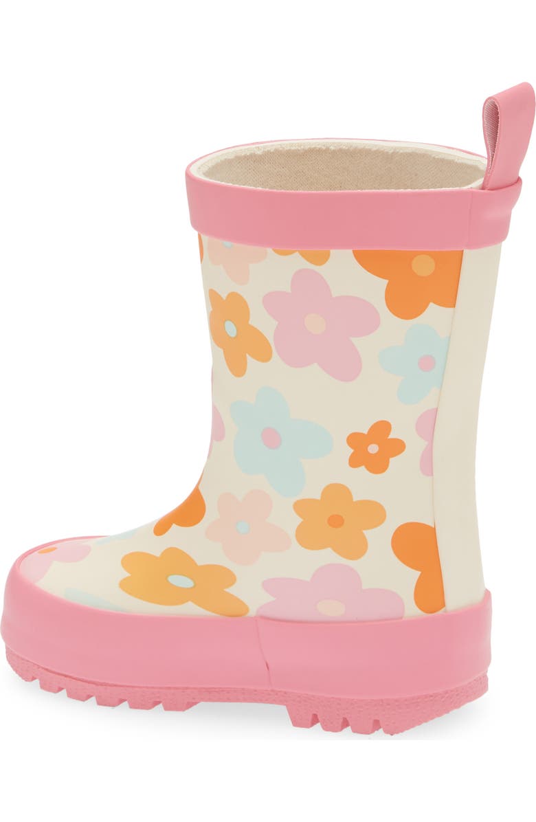 Harper Canyon Kids' Audra Flower Rain Boot, Alternate, color, Pink Floral