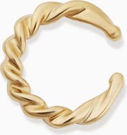 Oradina 14K Yellow Gold With A Twist Ear Cuff