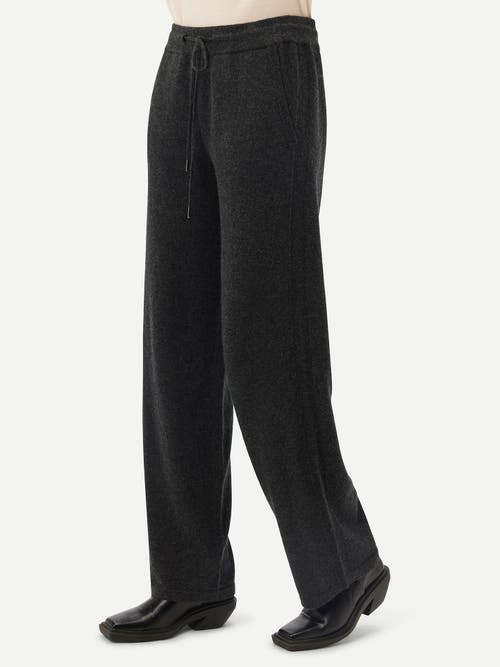 Gobi Mongolian Cashmere Cashmere Straight Leg Jogger In Charcoal