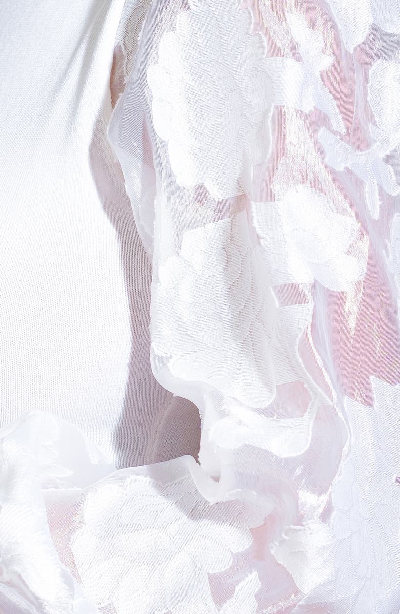 FLYING TOMATO Mixed Media Top, Alternate, color, Cream