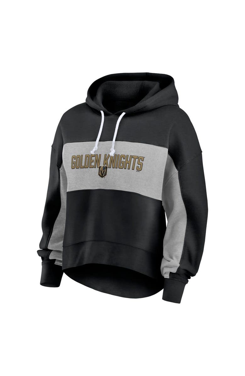 FANATICS Women's Fanatics Branded Black Vegas Golden Knights Filled Stat Sheet Pullover Hoodie, Alternate, color, 