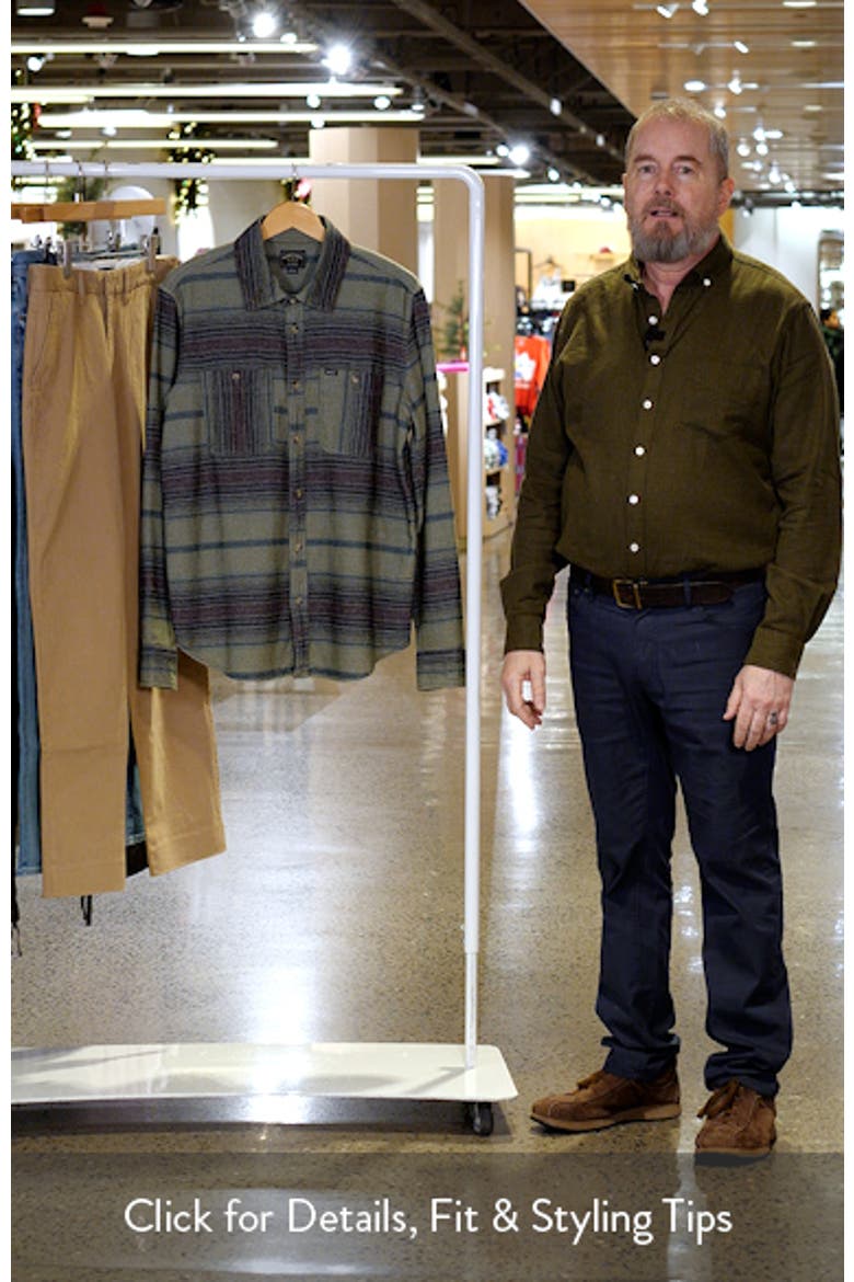 Summit Multi Stripe Flannel Button-Up Shirt video
