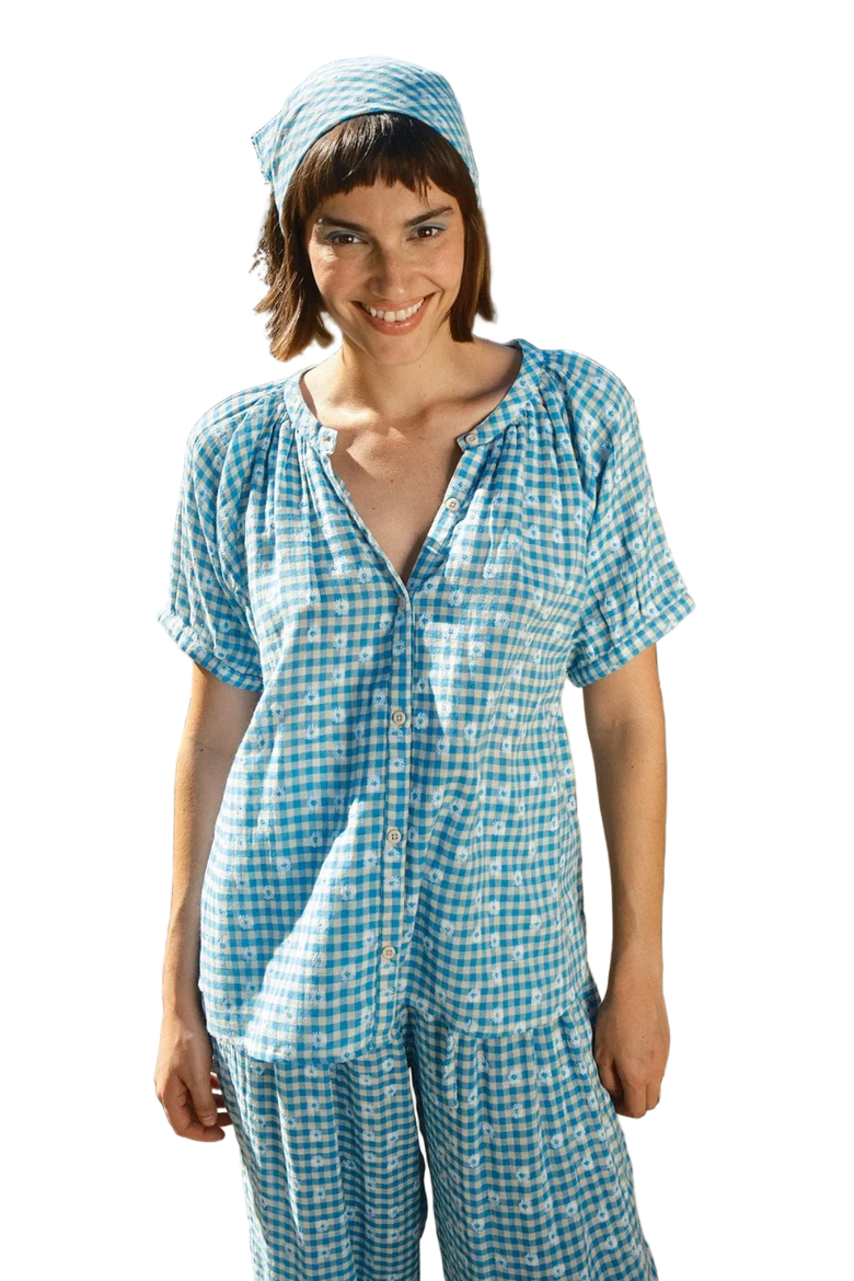 Salome Button Front Raglan Blouse, Main, color, Playdate