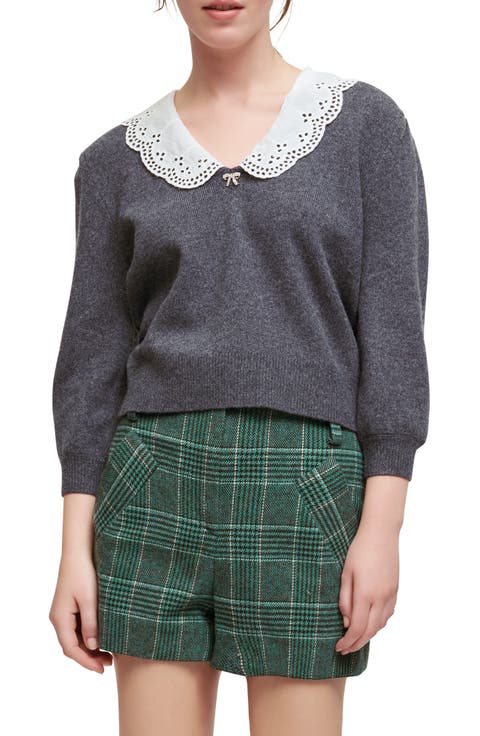 Lace Collar Sweater