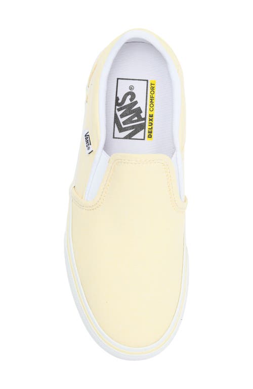 Vans Asher Deluxe Slip-on Sneaker In Summer Canvas Yellow