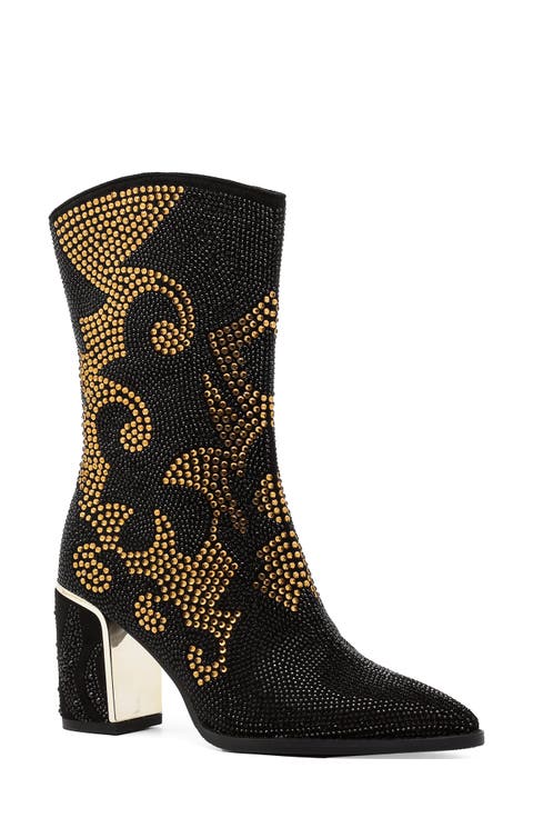 Abigail Rhinestone Western Boot