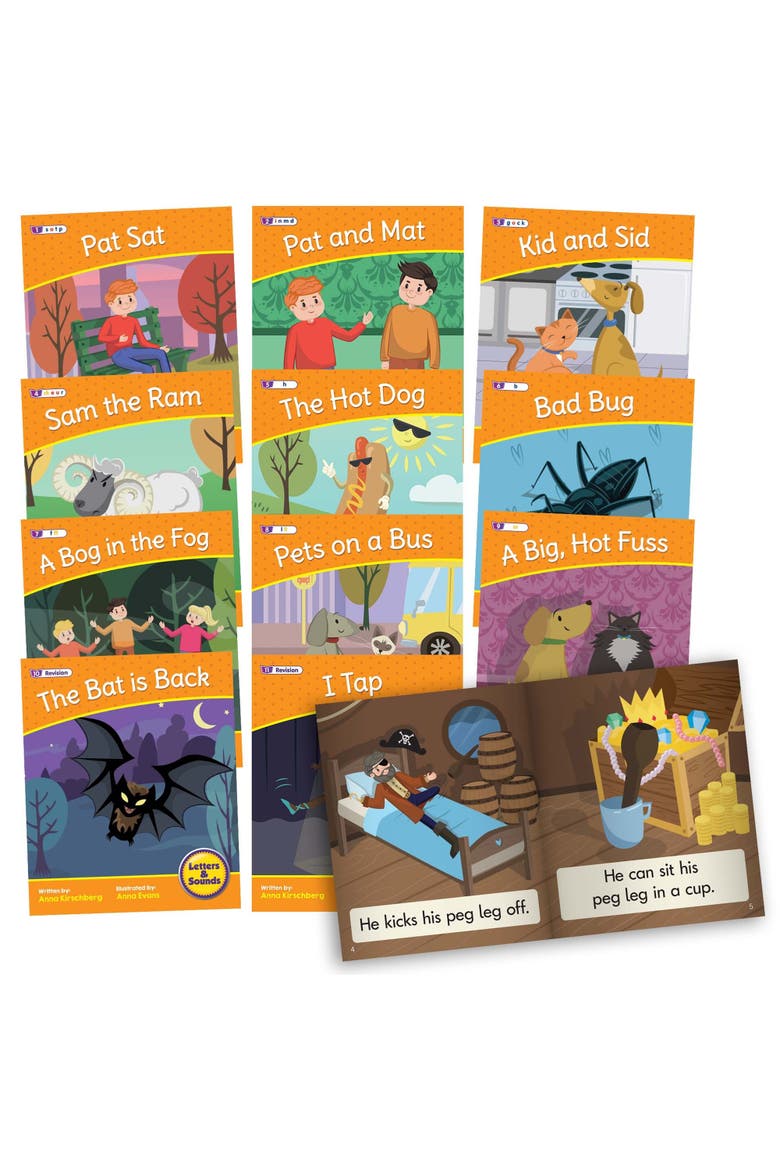 Letters & Sounds Phase 2 Set 2 Fiction Educational Learning Set, Main, color, Multicolored