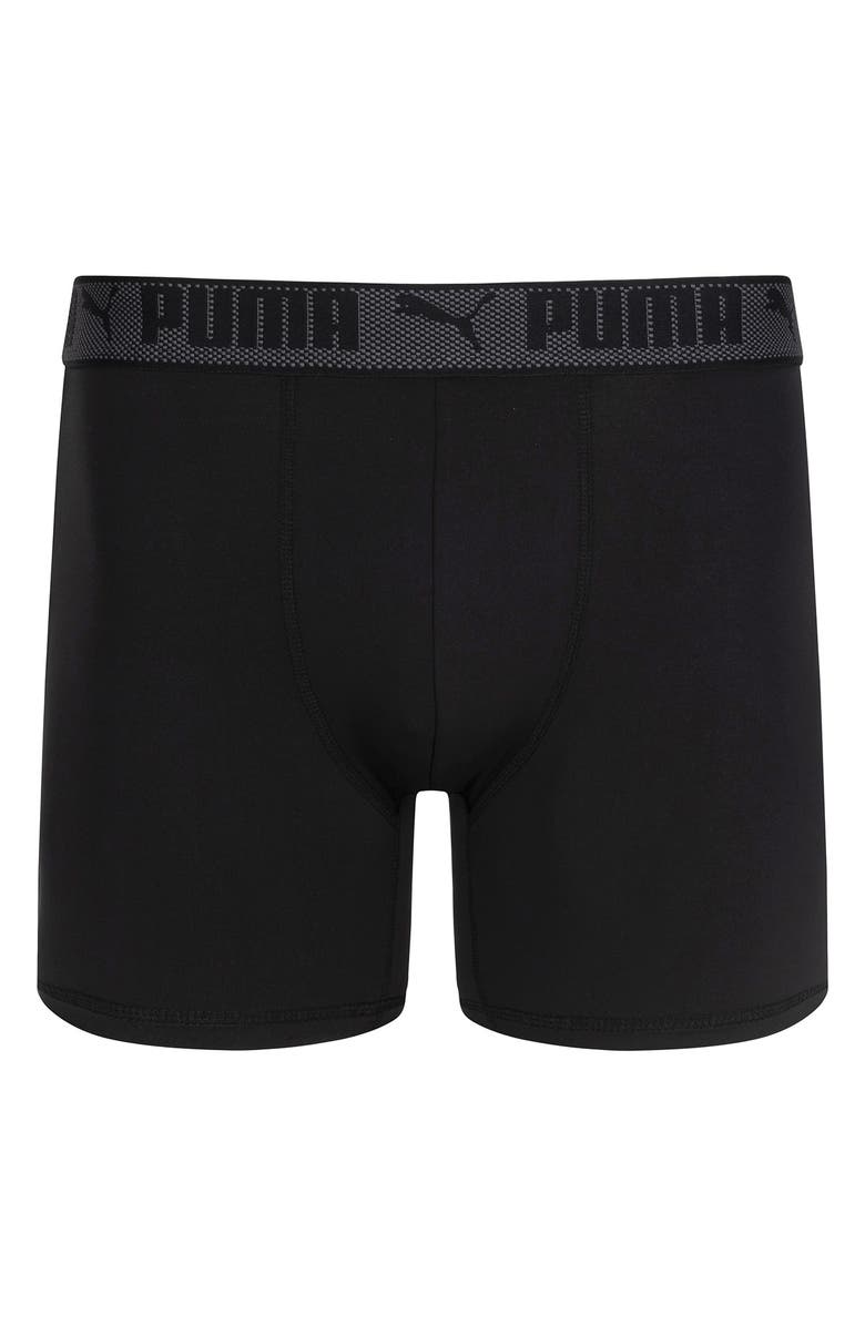 PUMA 3-Pack Flex Training Boxer Briefs, Alternate, color, Black Grey