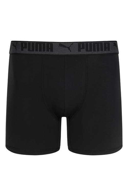 Puma 3-pack Flex Training Boxer Briefs In Black