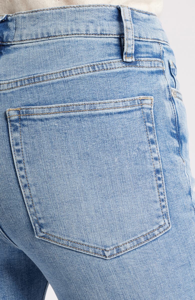 FRAME Le Easy Flare Raw Hem Jeans, Alternate, color, Whimsy