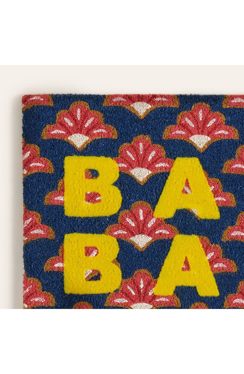 Zsa Zsa Zsu Kerala Bang Bang Coir Doormat 18" x 30", Alternate, color, Blue