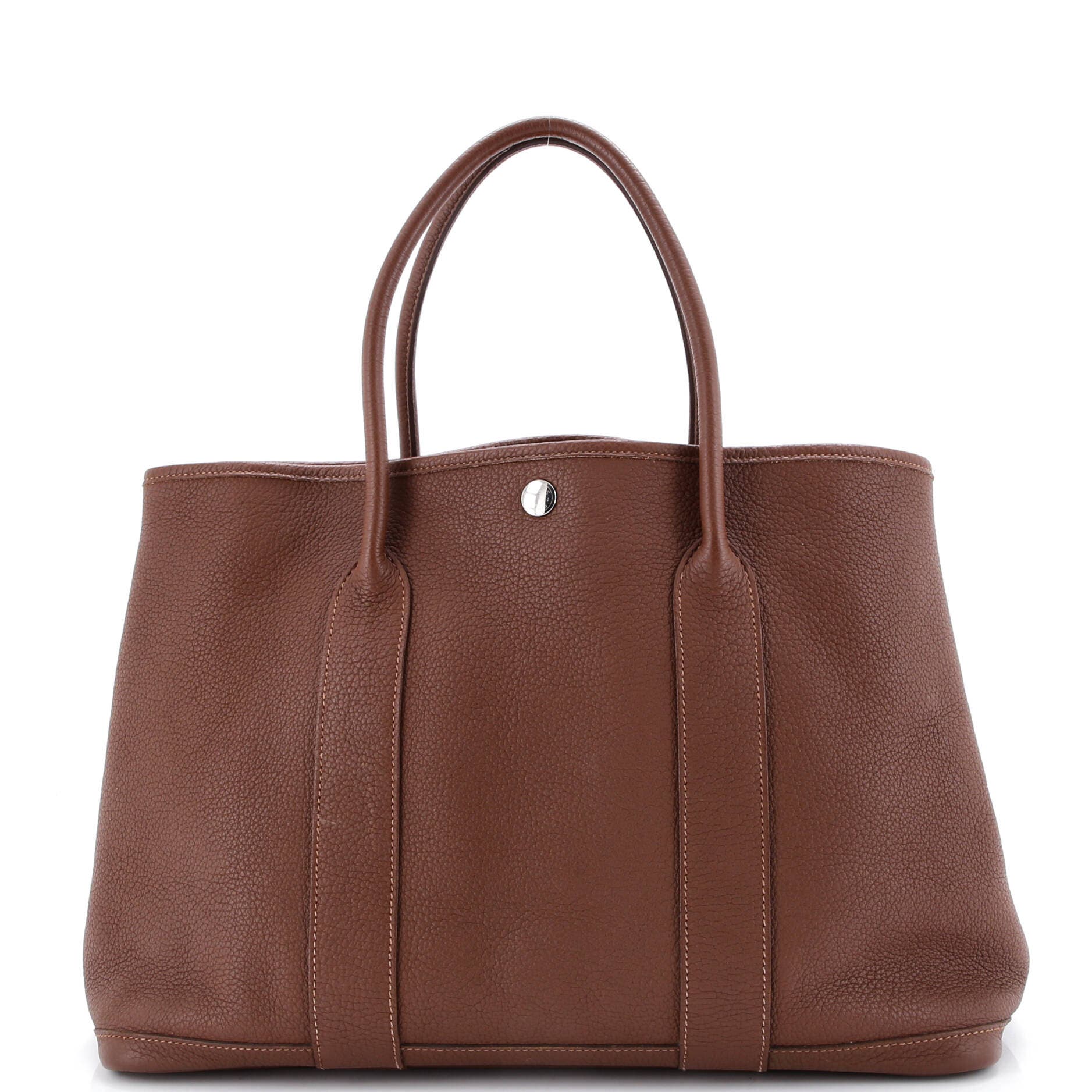 Pre-Owned Hermes Garden Party Tote Leather 36, Main, color, 
