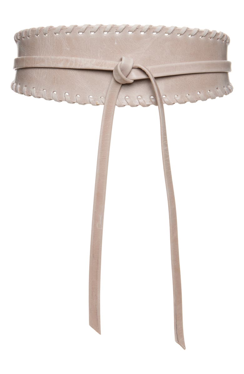 Ada Shanaia Leather Belt, Main, color, Trench